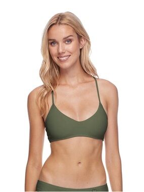 Body Glove Alani Bikini Top Swimwear Women’s US Size S Cactus Green